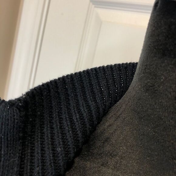 Chico’s Platinum zip leather front sweater size XL - Picture 5 of 10